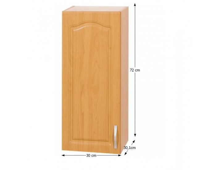 Horná kuchynská skrinka Lora MDF W30/720 L - jelša