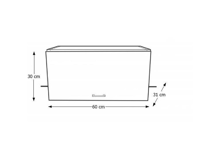 Horná kuchynská skrinka Narcis GO-60 - dub sonoma