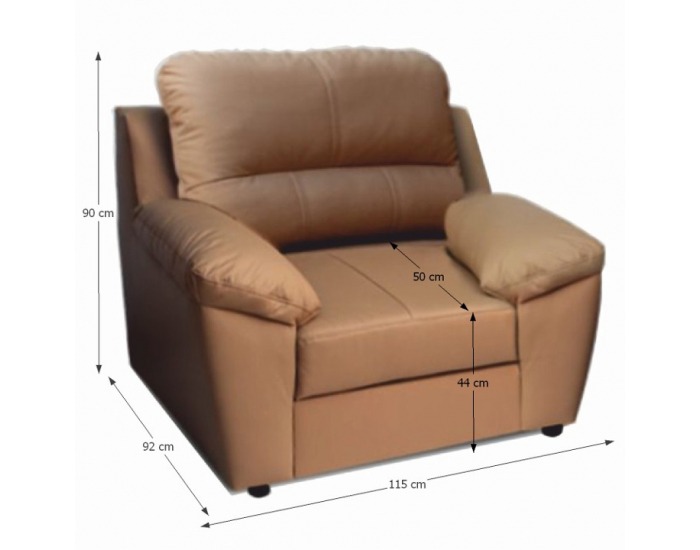 Kreslo Vaco - karamelová