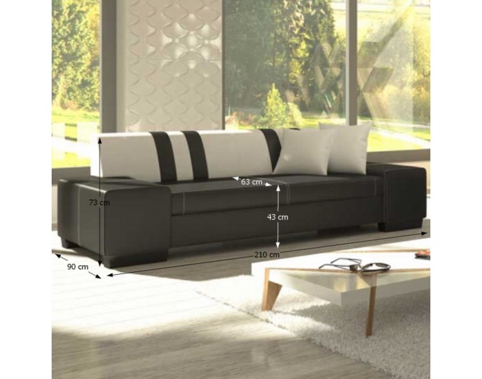 Trojsedačka Peter New - čierna / biela