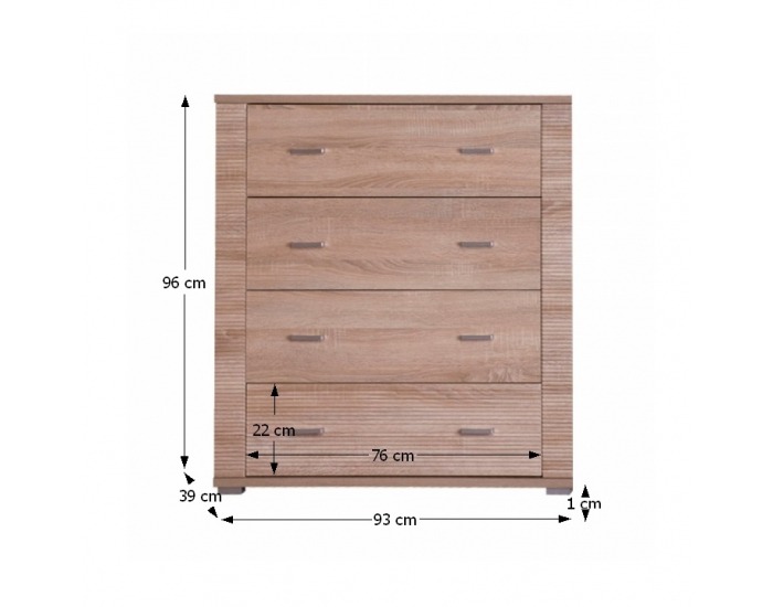 Zásuvková komoda Grand 11 - dub sonoma