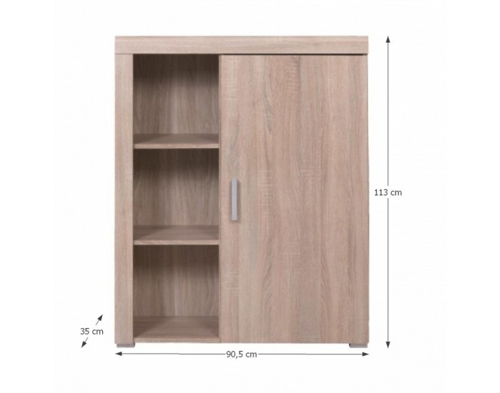 Jednodverová komoda Davis 2 - dub sonoma