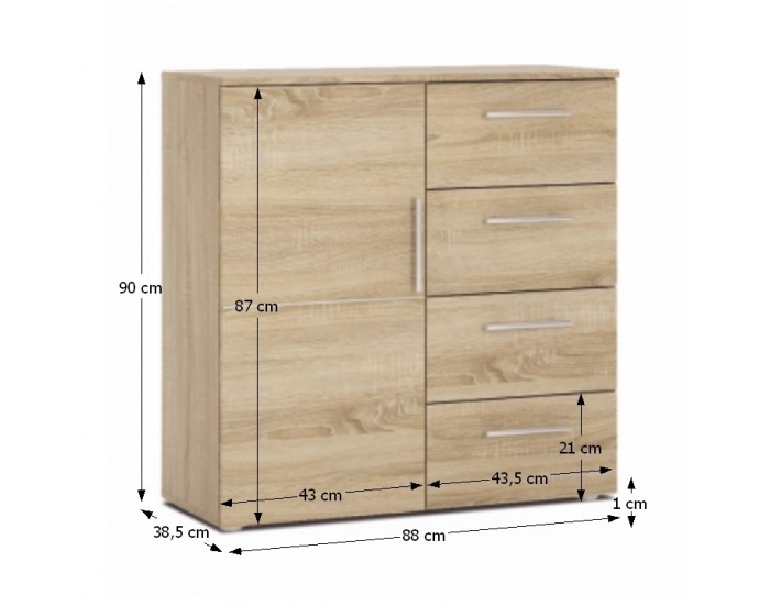 Komoda Punto New 2 - buk