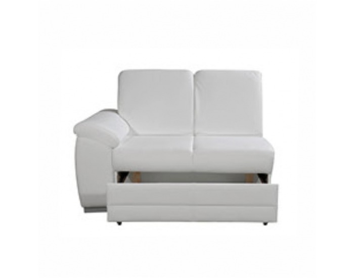 Dvojsedačka s úložným priestorom Labello L - ultrabiela (Cayenne 1115)