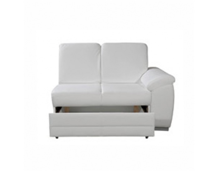 Dvojsedačka s úložným priestorom Labello P - ultrabiela (Cayenne 1115)