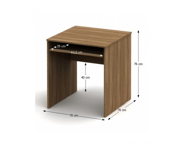 PC stolík Tempo Asistent New 23 - bardolino tmavé