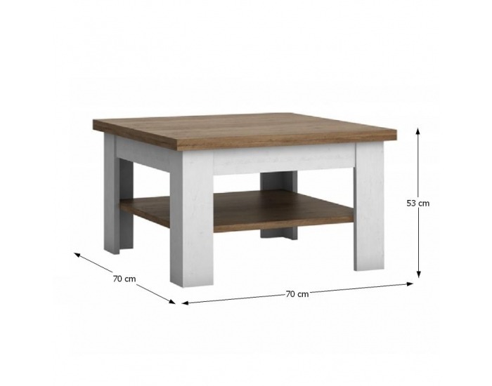 Konferenčný stolík Provance ST - sosna Andersen / dub lefkas
