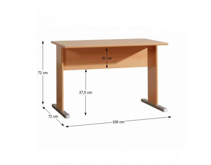 Písací stôl Tempra 13 - buk