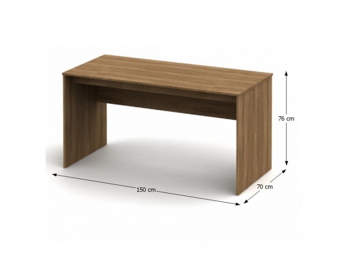 Písací stôl Tempo Asistent New 20 PI - bardolino tmavé