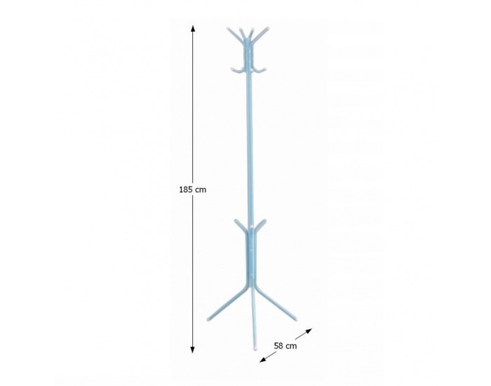 Kovový vešiak Rubino - modrá