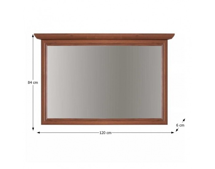 Rustikálne zrkadlo na stenu Boltis 8 - orech ecco