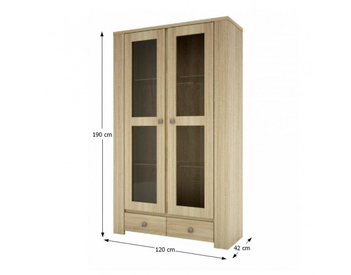 Vitrína Kasiopea 9 - dub sonoma
