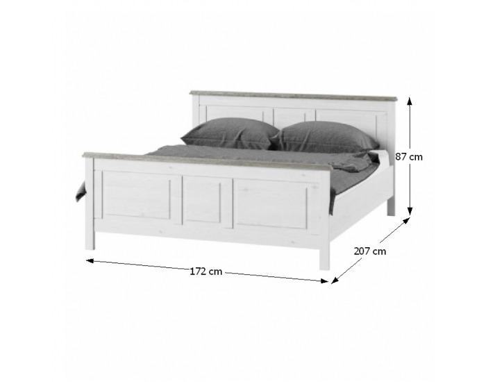 Posteľový rám Liona LM 16 160 - biela
