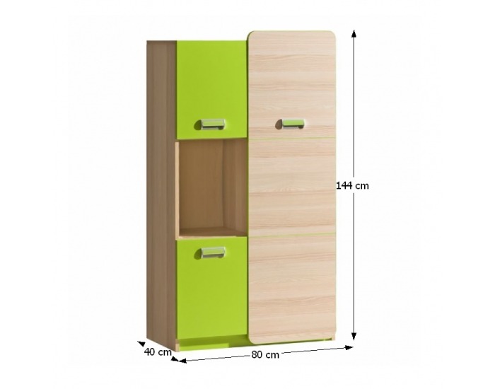 Skrinka Ego L5 - jaseň / zelená