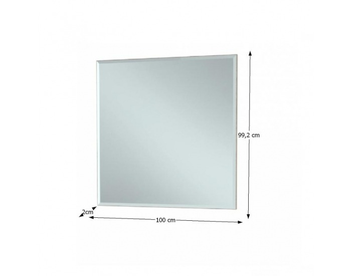 Zrkadlo na stenu Mariana MX 10 - dub canyon / biela