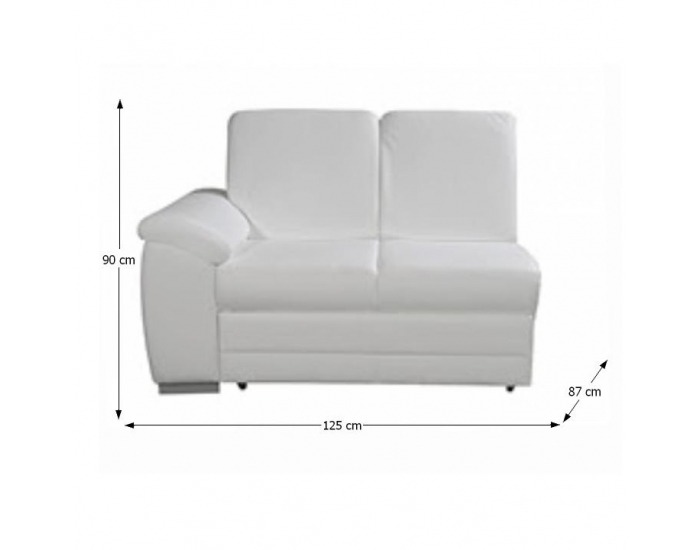 Dvojsedačka Labello L - ultrabiela (Cayenne 1115)