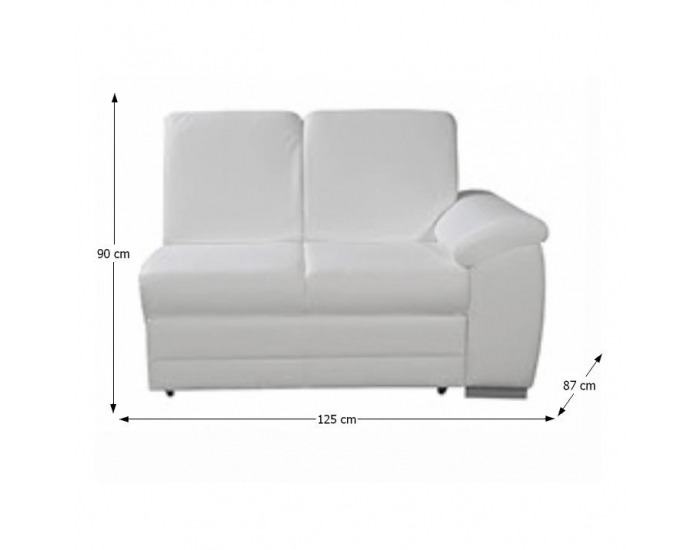 Dvojsedačka Labello P - ultrabiela (Cayenne 1115)