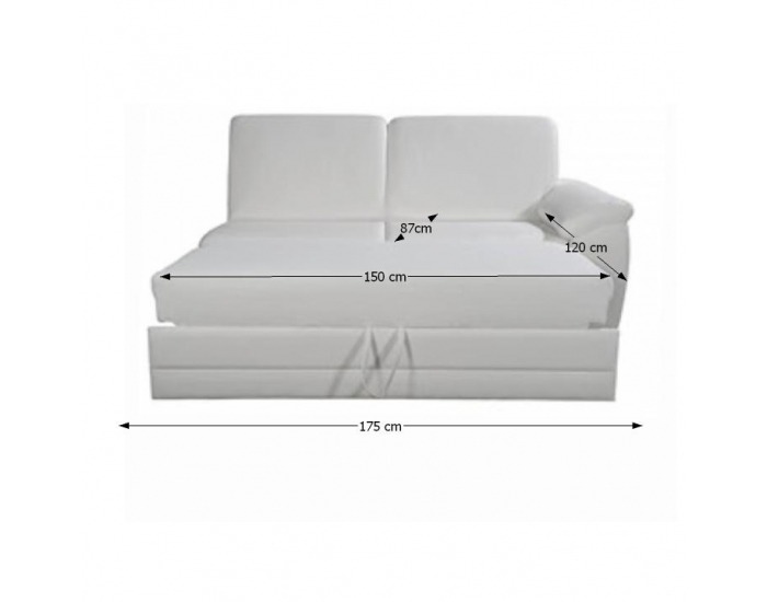 Rozkladacia trojsedačka Labello P - ultrabiela (Cayenne 1115)