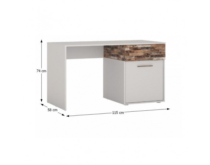 PC stolík Beria - grey / maracaibo