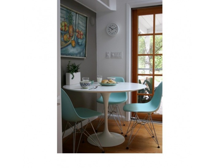 Jedálenská stolička Anisa New - mentolová / chróm