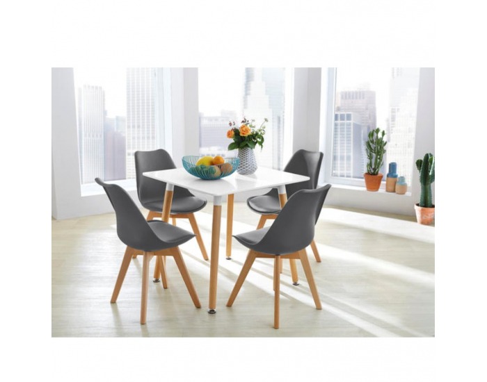 Jedálenská stolička Bali - sivá / buk