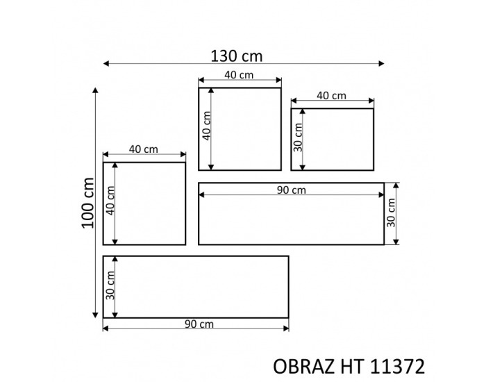 Dekoračný obraz HT 11372 130x100 cm - kombinácia farieb