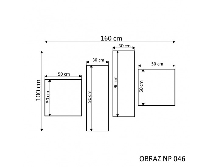 Dekoračný obraz NP 46 160x100 cm - kombinácia farieb