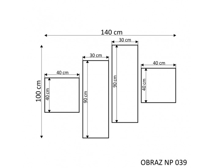Dekoračný obraz NP 39 140x100 cm - kombinácia farieb