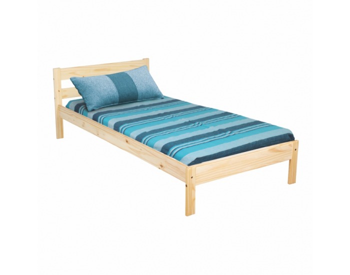 Drevená posteľ s roštom Nimbos 90 - prírodná