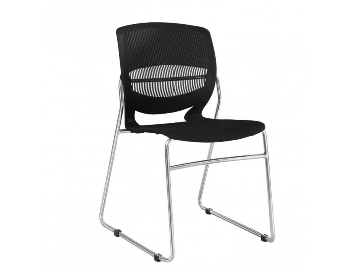 Kancelárska stolička Imena - čierna / chróm