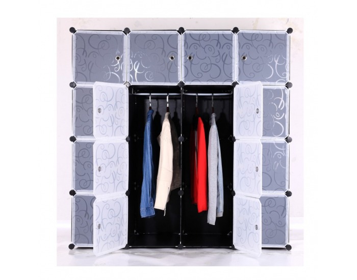 Šatníkový organizér Rodan Typ 1 - čierna