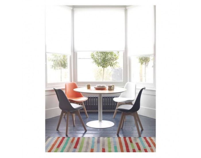 Jedálenská stolička Bali - biela / buk