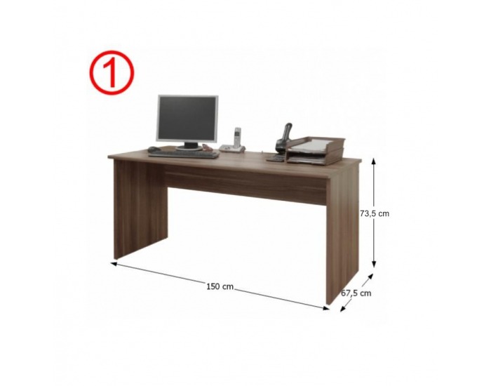 Kancelárska zostava Johan - slivka / biela