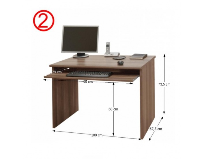 Kancelárska zostava Johan - slivka / biela