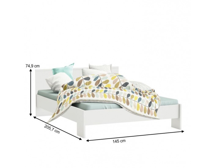 Posteľový rám Ambian 140 - biela