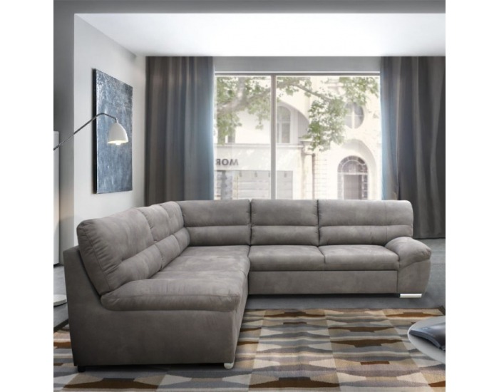 Rohová sedačka s rozkladom a úložným priestorom Albany K L - hnedá