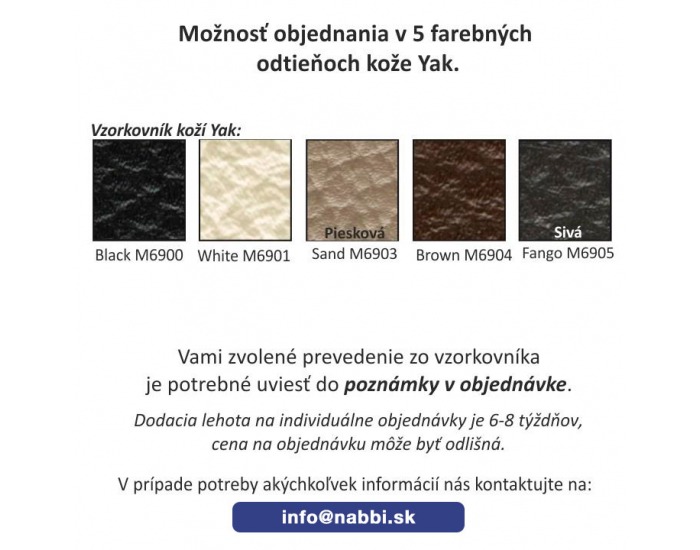 Kožená rohová sedačka U s rozkladom Sammy P - piesková koža (Yak Sand M6903)