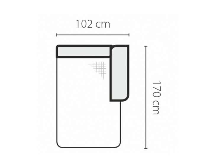 Otoman s úložným priestorom Gevona OSBP P - mentolová / krémové šitie