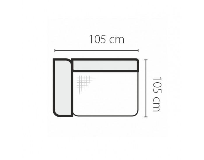 Jednosed Gevona 1BL L - mentolová / krémové šitie