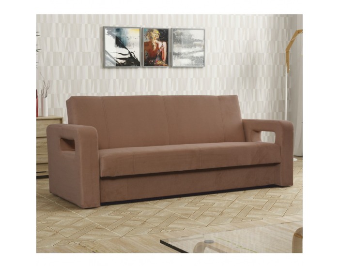 Rozkladacia pohovka s úložným priestorom Bravo - béžová