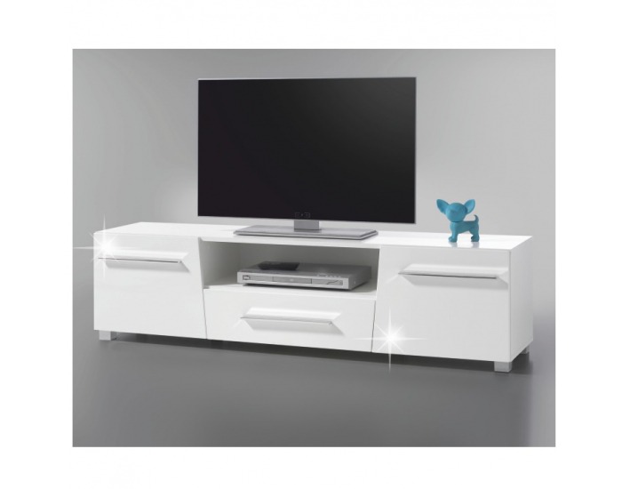 TV stolík Stragy Typ 6 - biely vysoký lesk