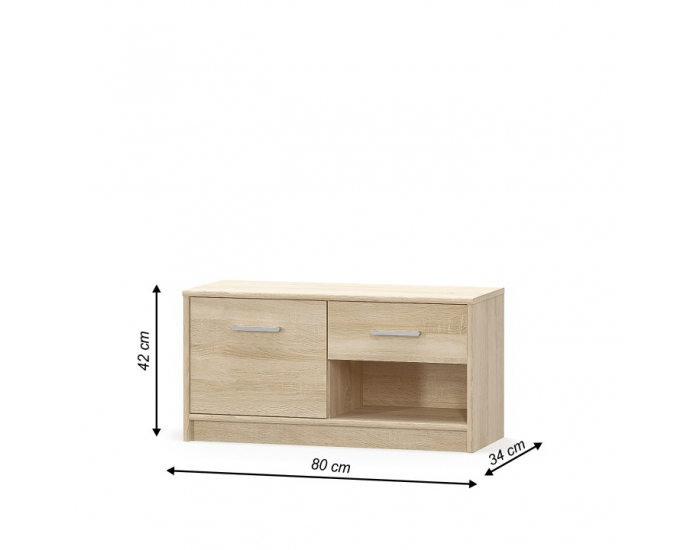 Komoda Teyo 1D1S - dub sonoma