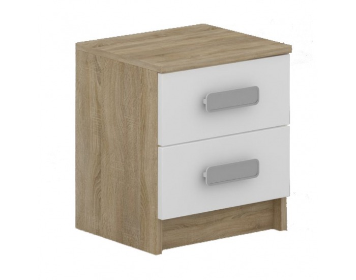 Nočný stolík Terni Typ 9 - dub sonoma / biela