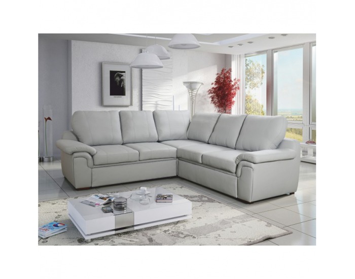 Rohová sedačka s rozkladom a úložným priestorom Even L/P - svetlosivá