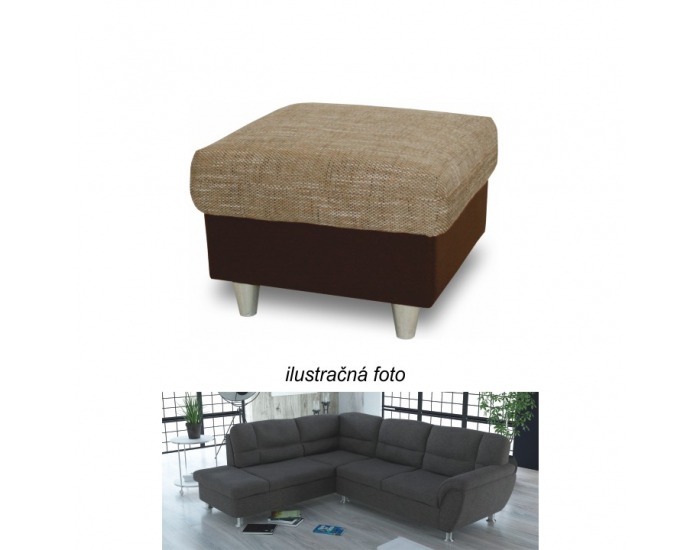 Taburetka Omega - hnedosivá