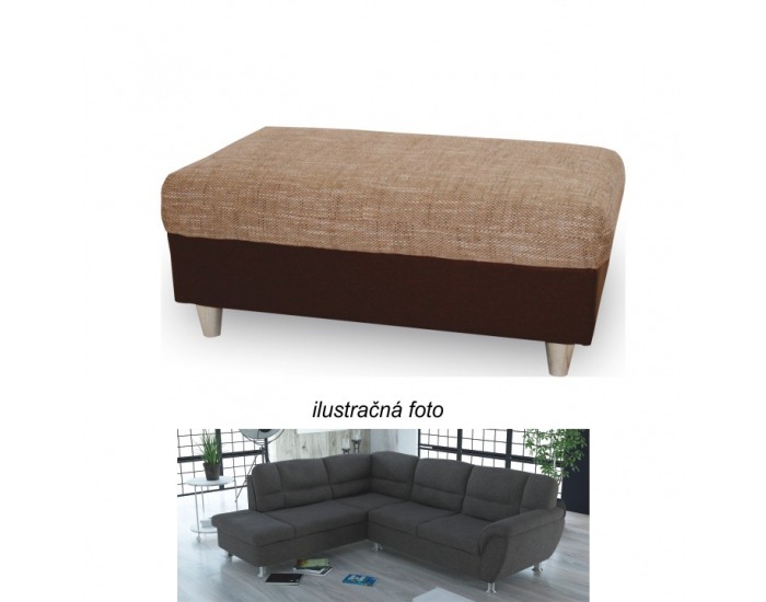 Taburetka Omega - hnedosivá