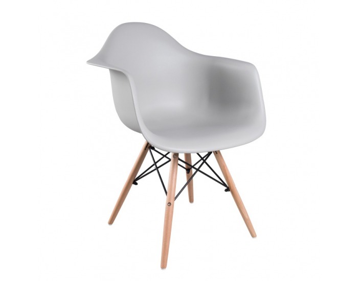 Jedálenská stolička Damen New - sivá / buk