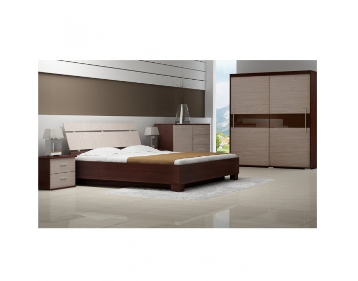 Komoda Napoli 100 - dub tmavý / kubánske drevo