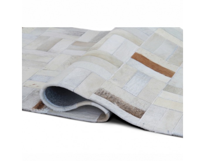 Kožený koberec Typ 1 200x300 cm - vzor patchwork