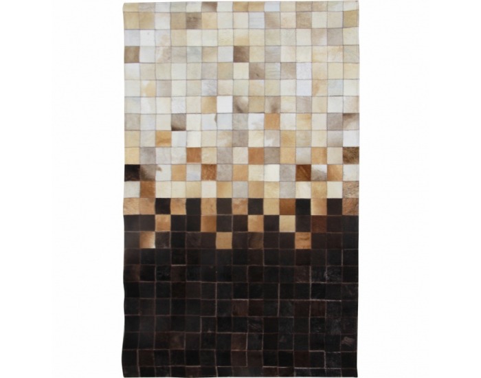 Kožený koberec Typ 7 200x300 cm - vzor patchwork